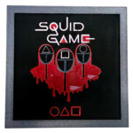 Tablou arta 3D Hueforge - Squid Game Guardians, 20x20cm