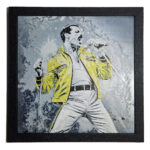 Tablou arta 3D Hueforge - Freddie Mercury M2, 20x20cm