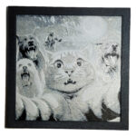 Tablou arta 3D Hueforge - Funny Cat M4, 20x20cm