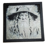 Tablou arta 3D Hueforge - Gandalf, 20x20cm