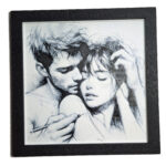 Tablou arta 3D Hueforge - Indragostiti M2, 17x17cm