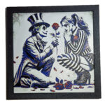 Tablou arta 3D Hueforge - Joker and Harley, 20x20cm