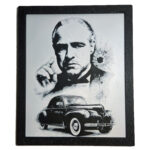Tablou arta 3D Hueforge - The Godfather, 19x23cm
