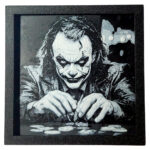 Tablou arta 3D Hueforge - Joker, 20x20cm