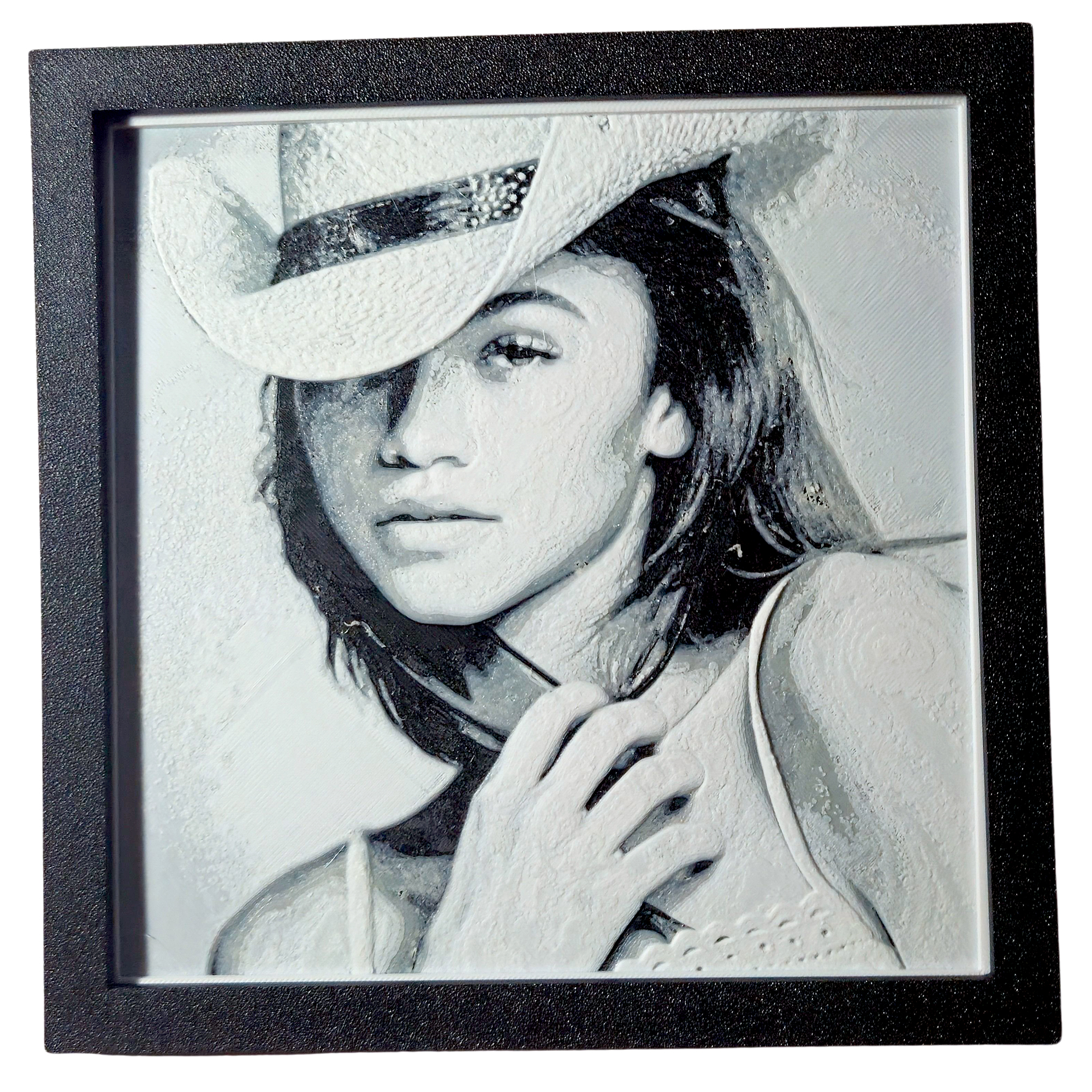 Zendaya Tablou arta 3D Hueforge - Zendaya, 20x20cm - imagine 1