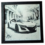 Tablou arta 3D Hueforge - Dream Car, 20x20cm