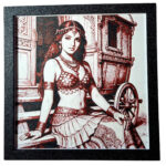 Tablou arta 3D Hueforge - Gypsy Rose, 20x20cm