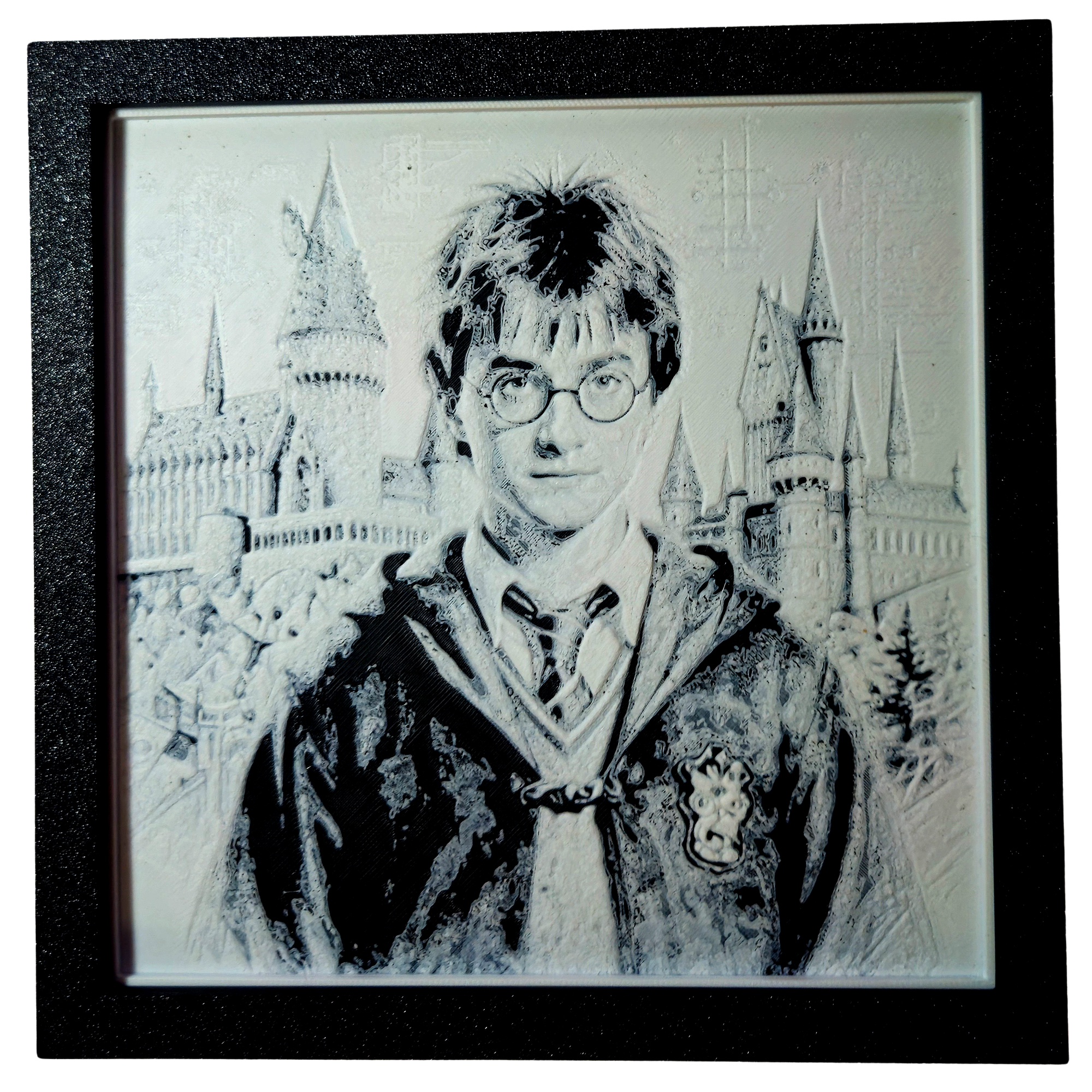 harry potter Tablou arta 3D Hueforge - Harry Potter, 20x20cm - imagine 1