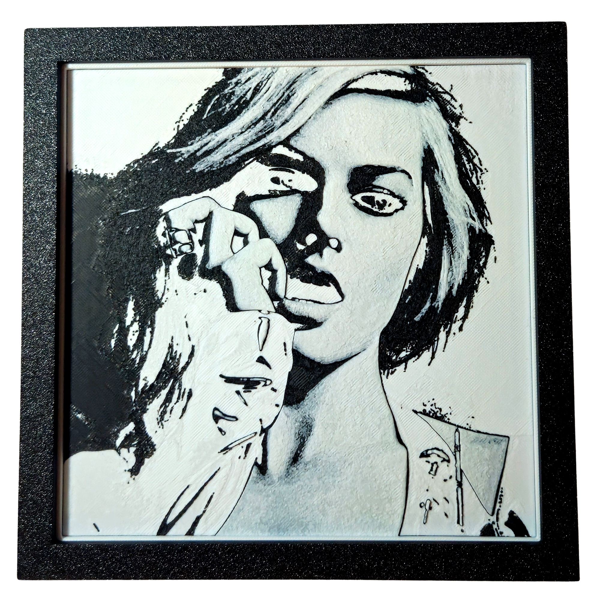 margot robbie Tablou arta 3D Hueforge - Margot Robbie, 20x20cm - imagine 1