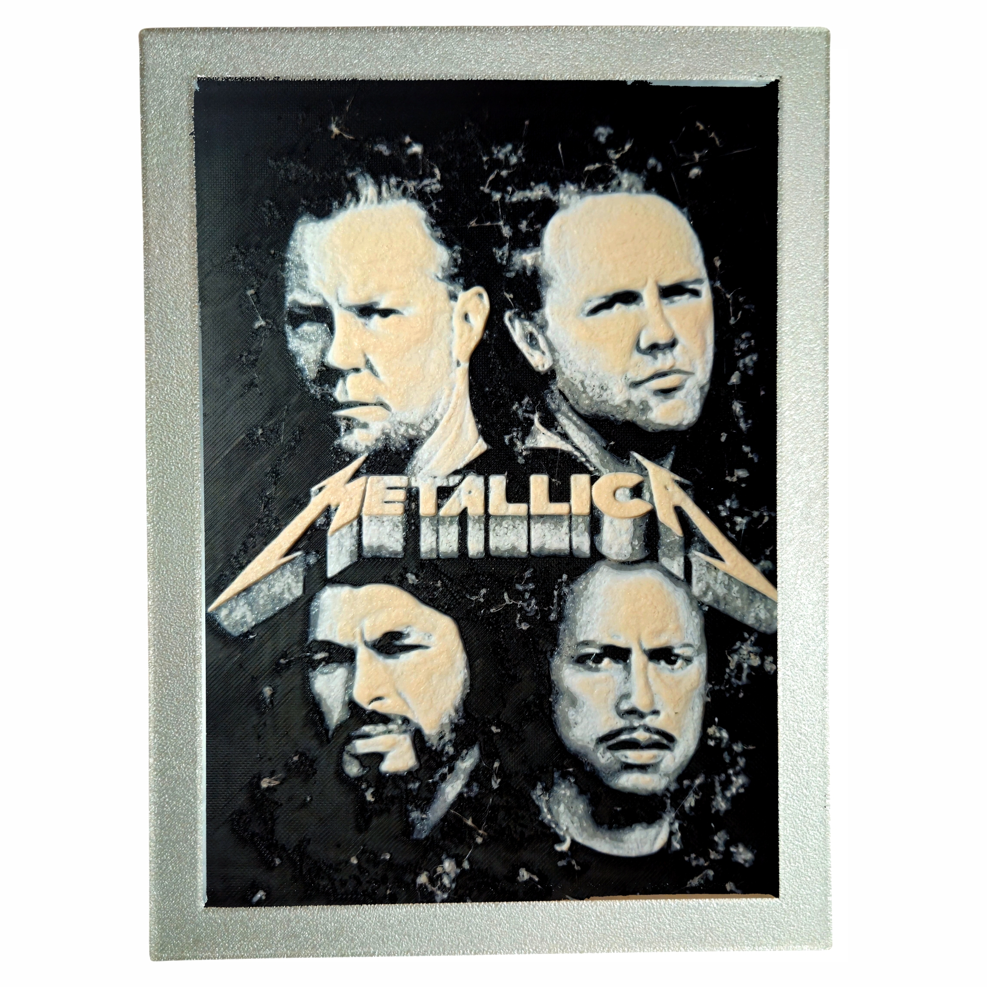 metallica Tablou arta 3D Hueforge - Metallica, 17x22cm - imagine 1