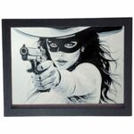 Tablou arta 3D Hueforge - Money or your Life, 22x17cm