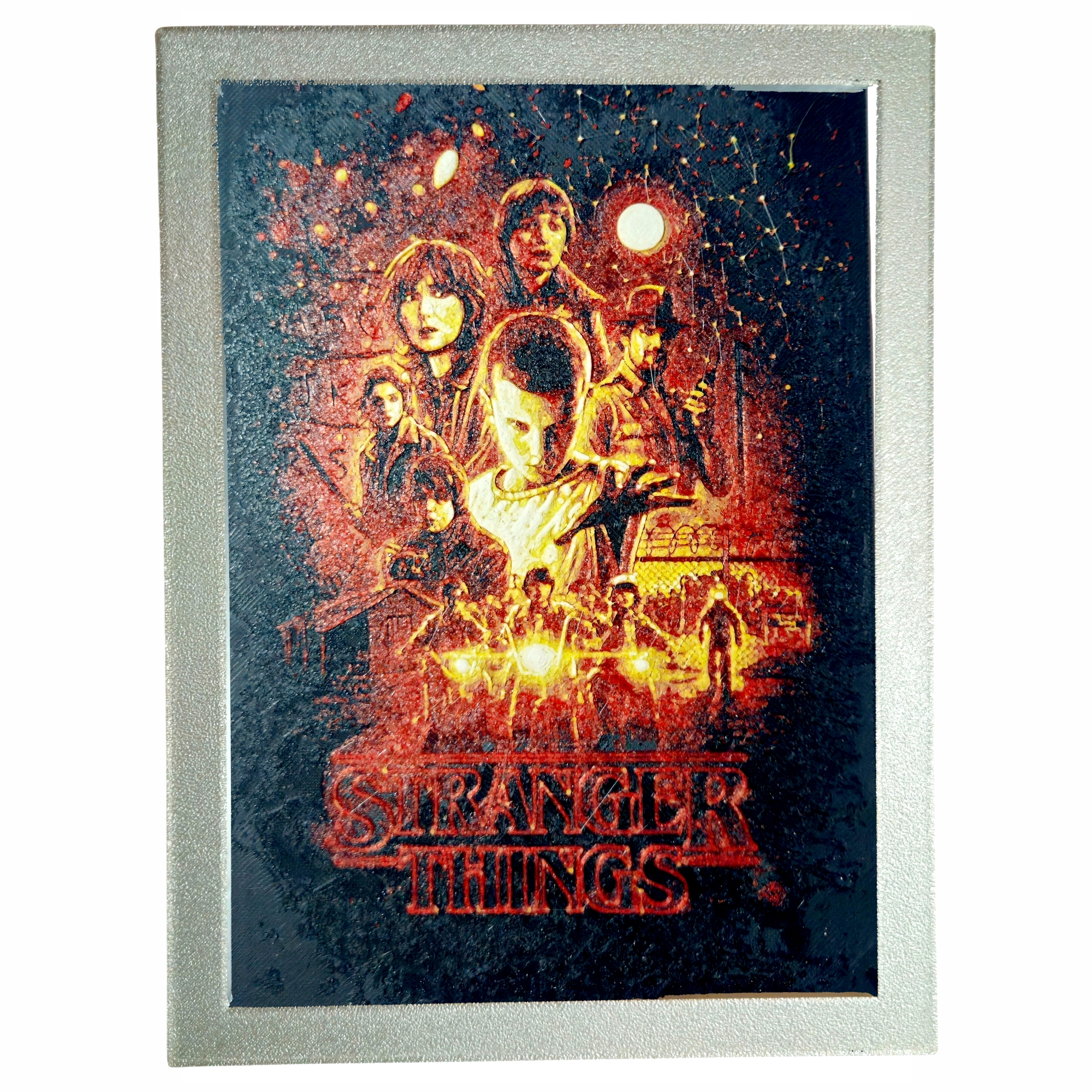 stranger things 1 Tablou arta 3D Hueforge - Stranger Things M1, 15x22cm - imagine 1