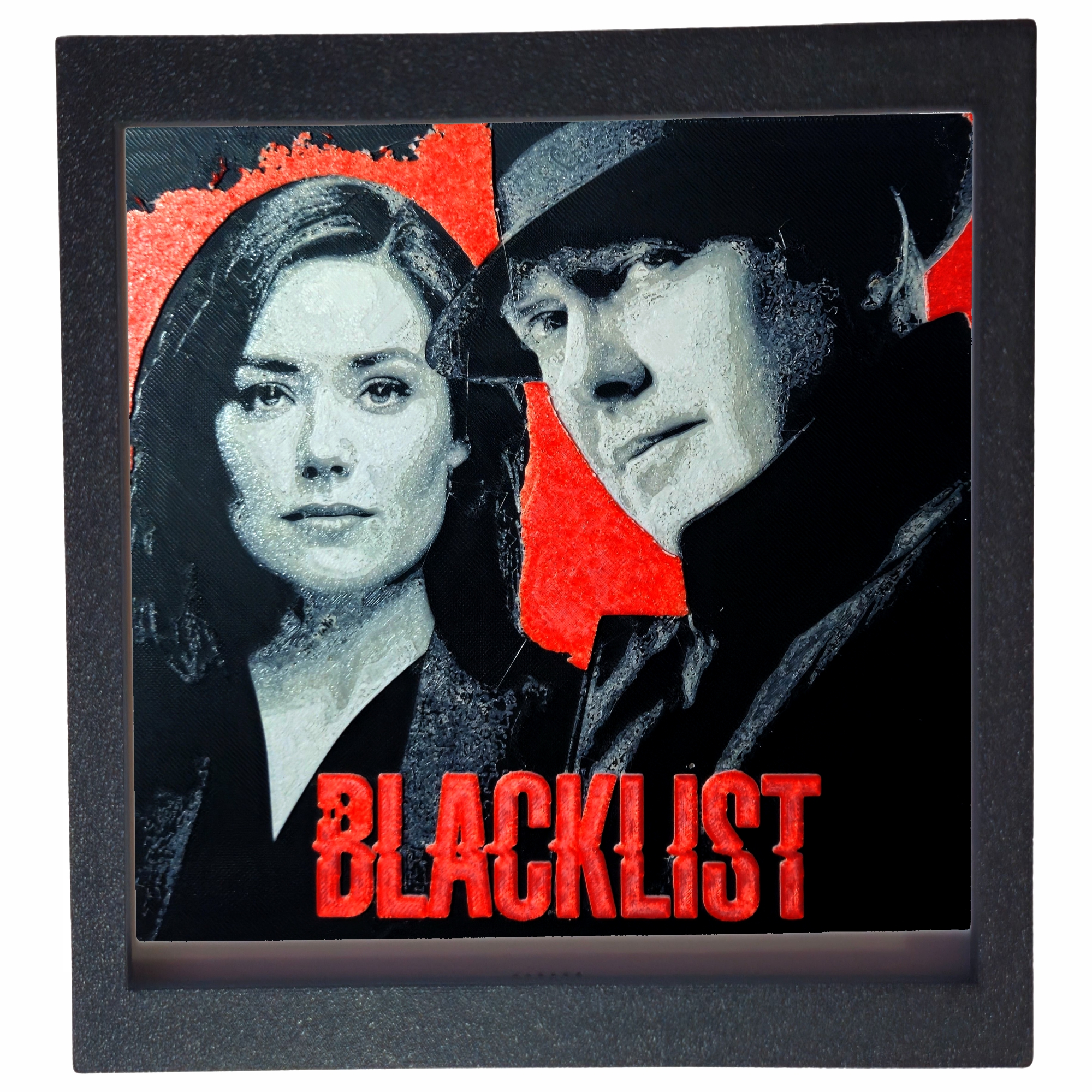 the black list Tablou arta 3D Hueforge - The Black List, 22x20cm - imagine 1