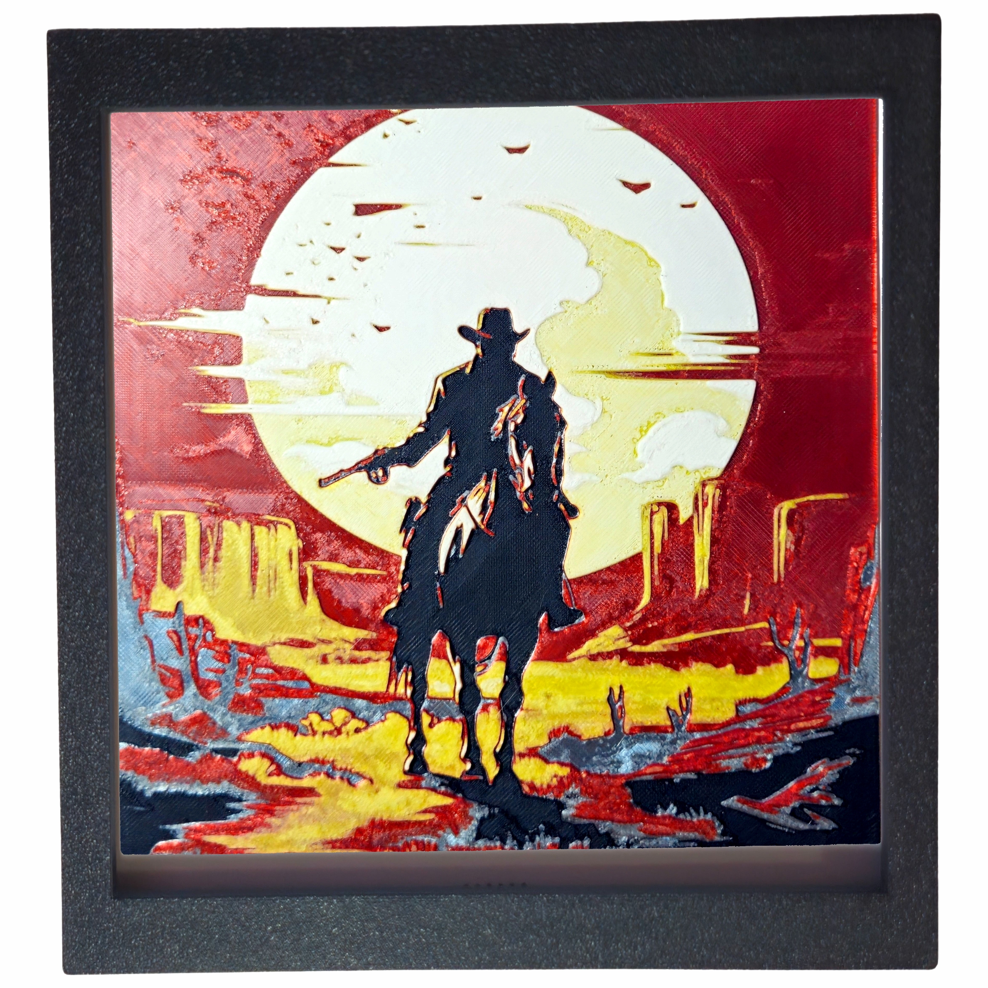the red dead redemption 1 Tablou arta 3D Hueforge - The Red Dead Redemption M1, 20x22cm - imagine 1