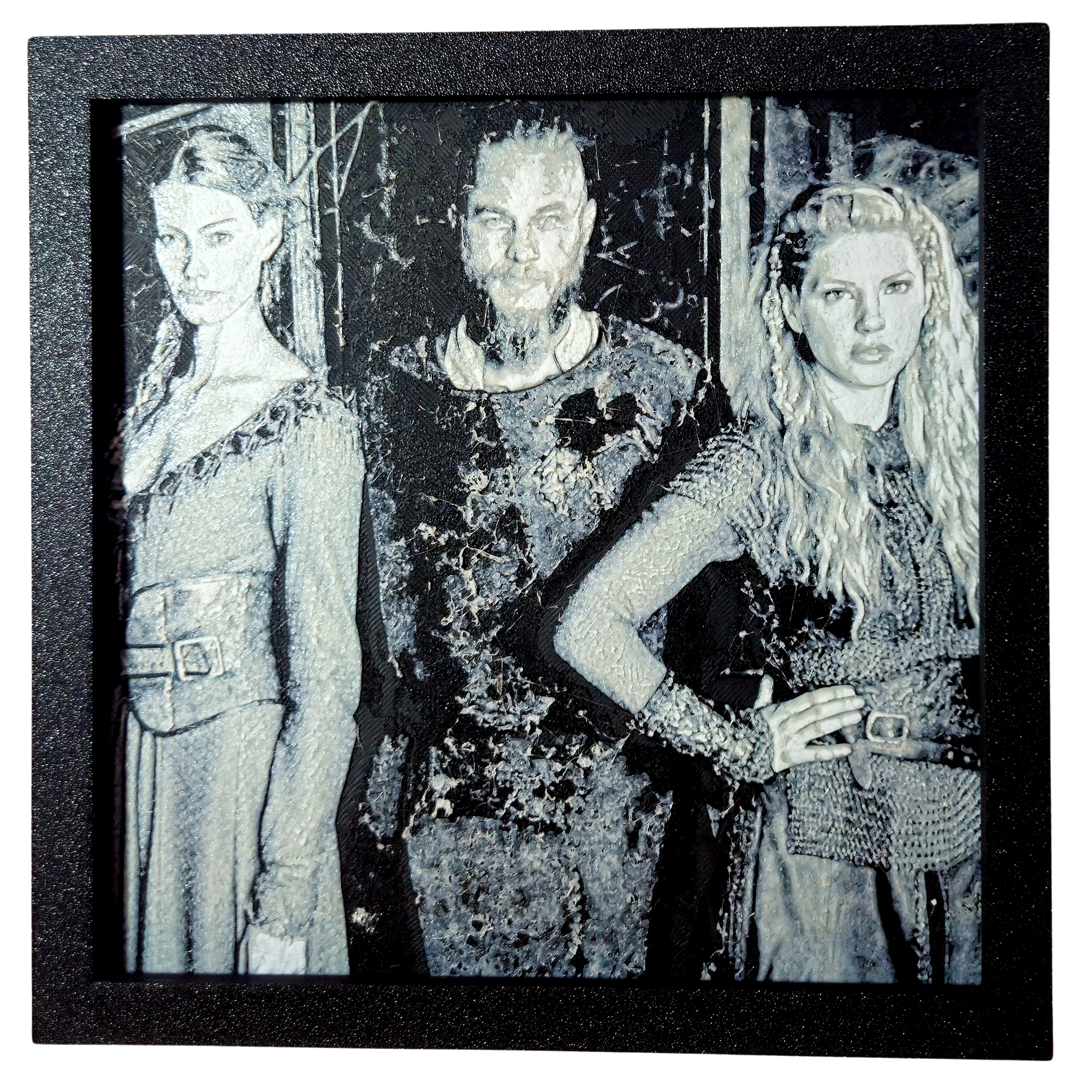 the vikings 2 Tablou arta 3D Hueforge - The Vikings M2, 20x20cm - imagine 1